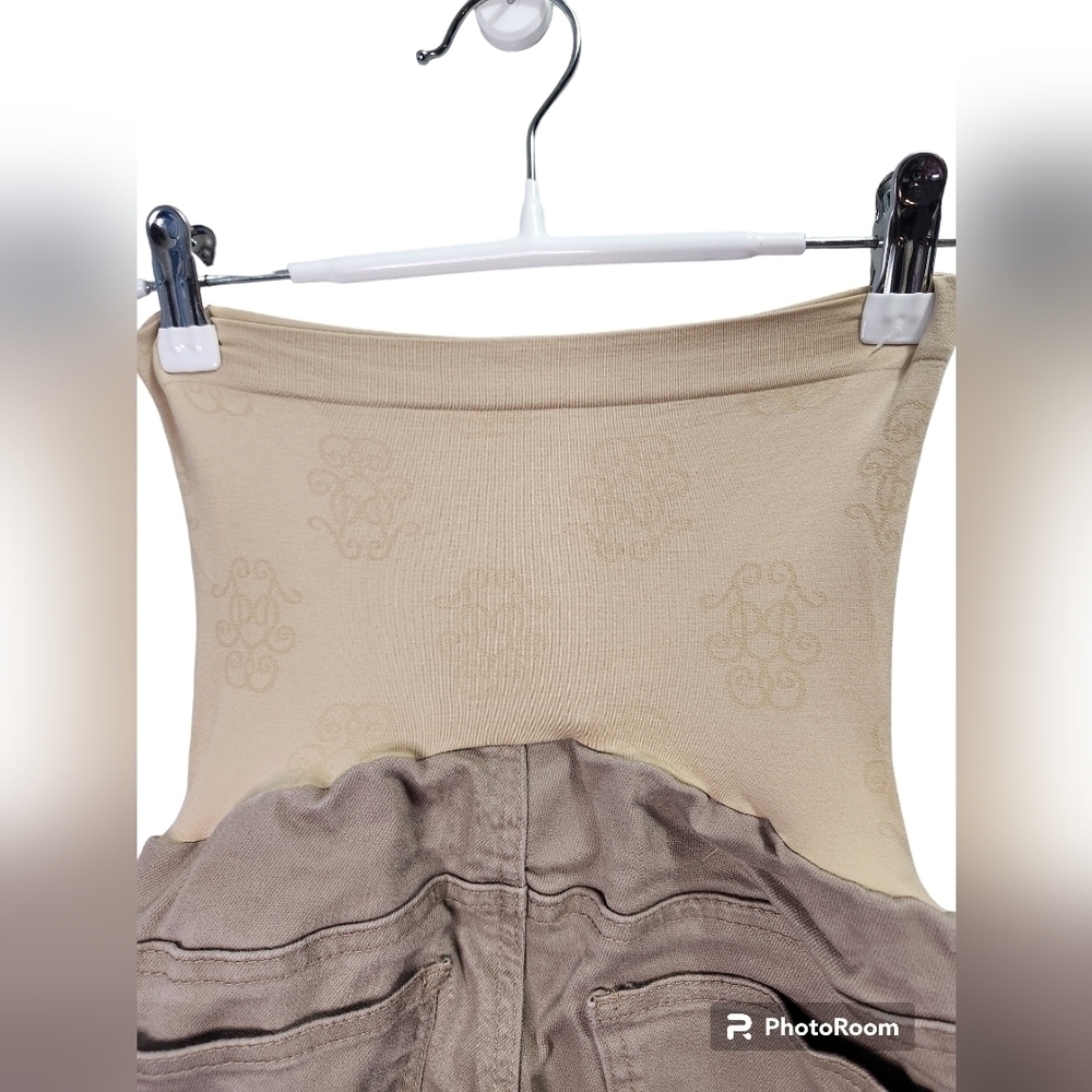 Full Panel Maternity Jessica Simpson Coffee Colored Cropped Jeans S - Picture 2 of 5
